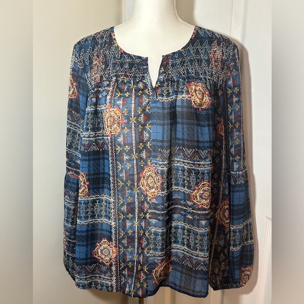 New Directions Sheer Blouse